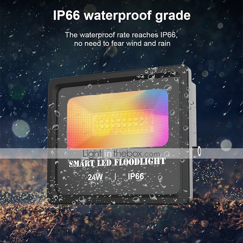 Outdoor APP Outdoor RGB Landscape Bluetooth Floodlight Outdoor Lights Villa Garden Lighting Garden Atmosphere Botanical Wedding Bar Light 2025 - $88.99 –P12