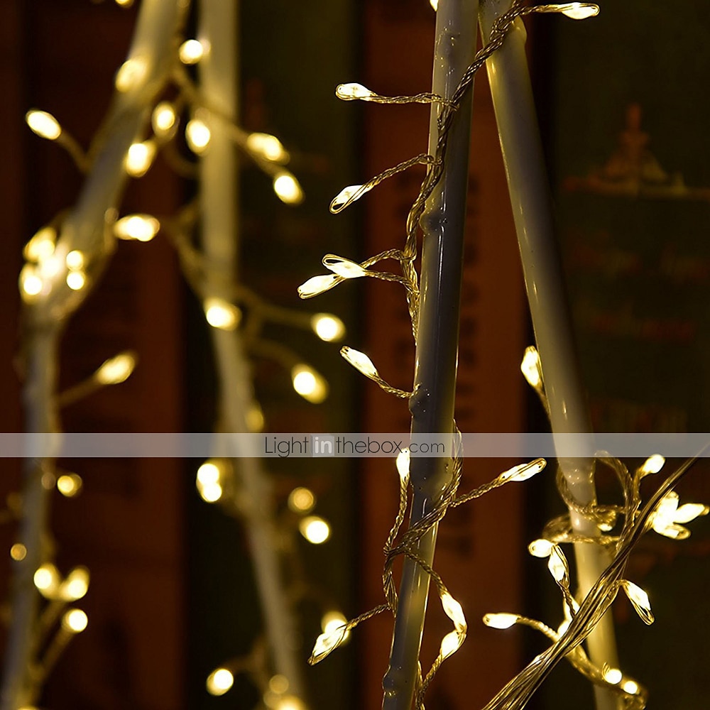 2m 200 LEDs Firecracker String Lights, Outdoor Waterproof Christmas Decorative Lights with Remote Control, 8 Modes, Dimming, and Timer for Holiday Parties 2025 - $30.99 –P3