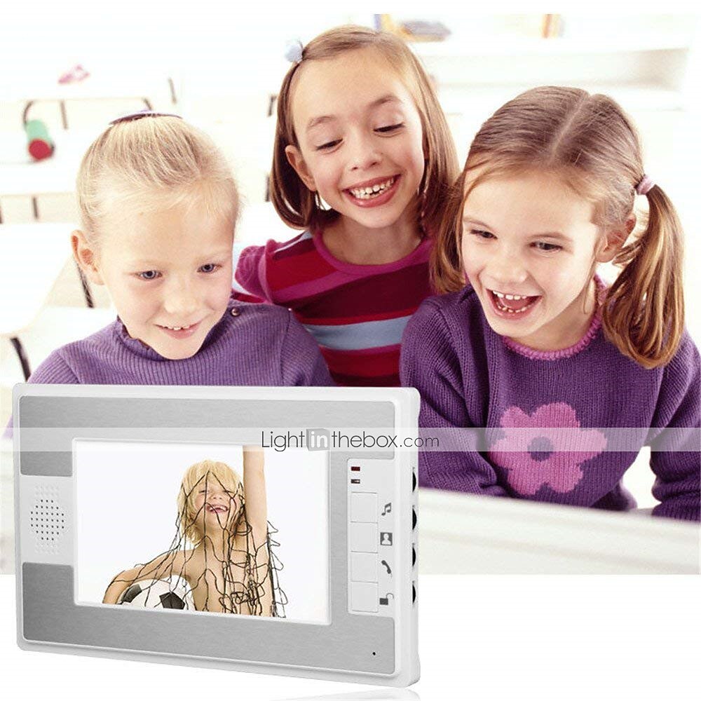 Wired 7 Inch Hands-free 800*480 Pixel Two To Three Video Doorphone Intercom System With Infrared Night Vision Camera 2025 - $299.99 –P2