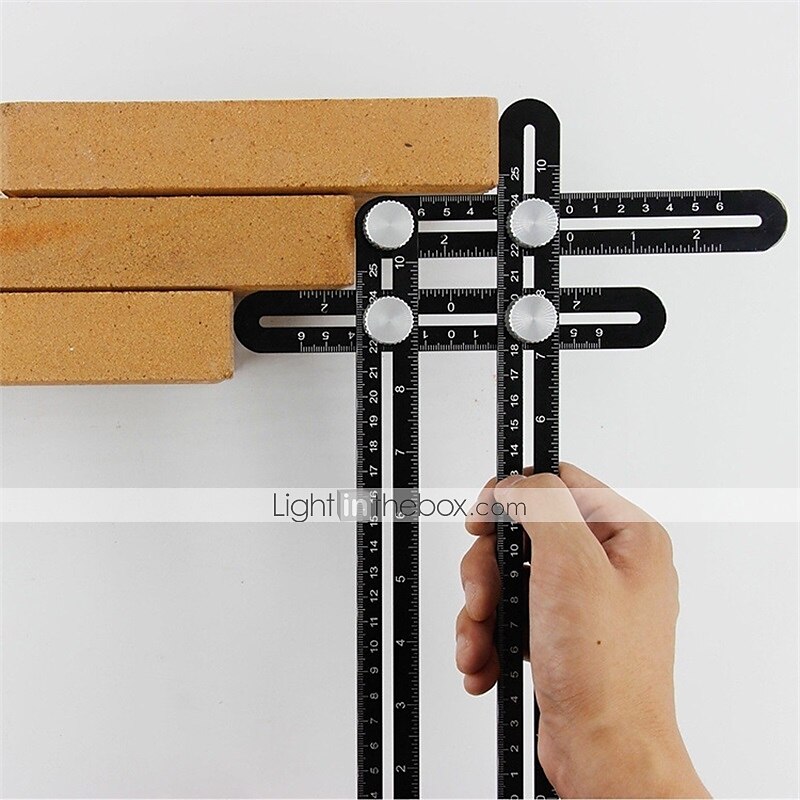 Measuring Tool Folding Woodworking Ruler Multi-Angle for Laying Tiles for Underwater Measurement 