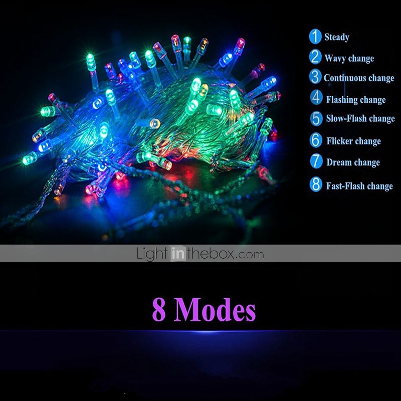 Decorating Lights 50M 400 LEDs Outdoor Indoor LED Décor Fairy String Lights 164ft Holiday Lights  Tree Decorating Idea Waterproof Icicle for Garland Patio 2026 - $39.99 –P1