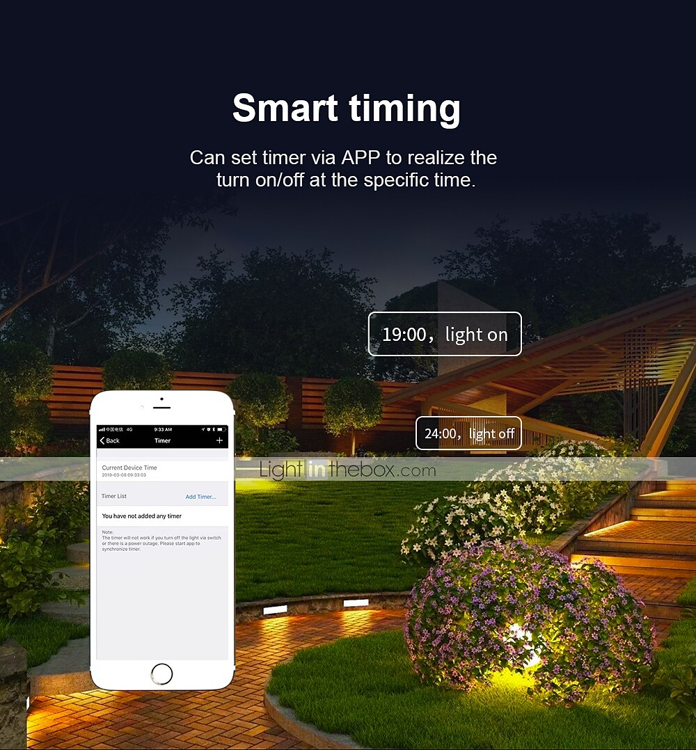Outdoor APP Outdoor RGB Landscape Bluetooth Floodlight Outdoor Lights Villa Garden Lighting Garden Atmosphere Botanical Wedding Bar Light 2025 - $88.99 –P11