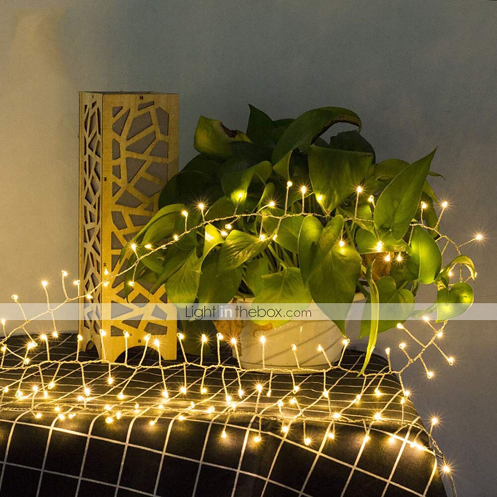 2m 200 LEDs Firecracker Lamp String Lights - Warm White & White Waterproof Outdoor Christmas Garden Lights with 6V 1A Power Adapter for Christmas Holiday Parties 2025 - $29.99 –P11