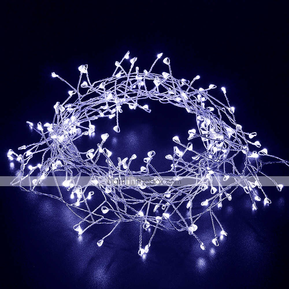2m 200 LEDs Firecracker Lamp String Lights - Warm White & White Waterproof Outdoor Christmas Garden Lights with 6V 1A Power Adapter for Christmas Holiday Parties 2025 - $29.99 –P12