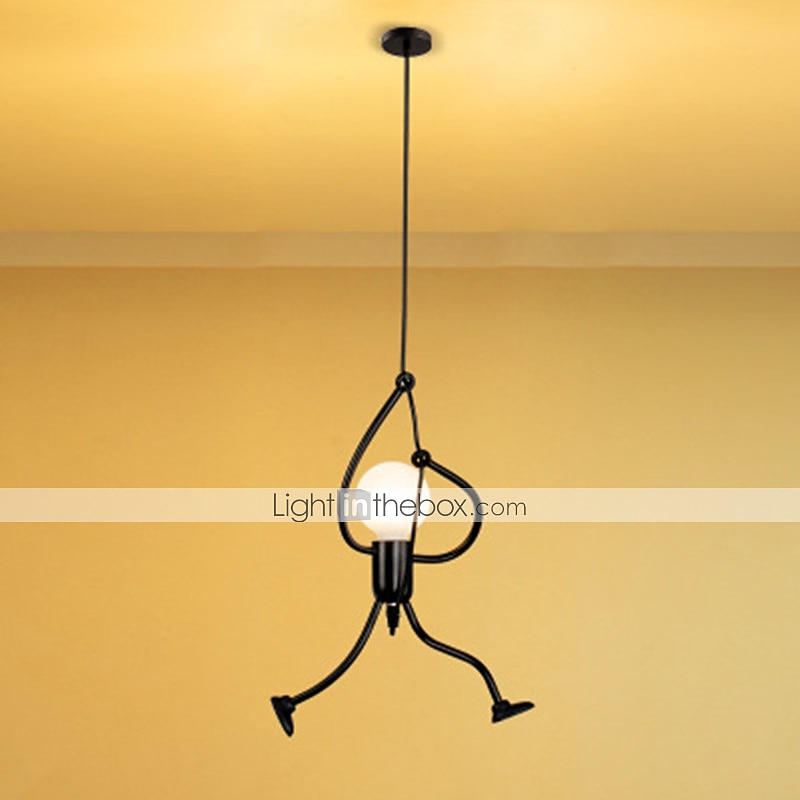 1-light 40cm retro blichtr wisiorek światła pojedynczy projekt amerykańska mała ironman lampa wisząca w stylu vintage dla restauracji kawiarnia biuro 40 w 2026 - $28.99 –P6