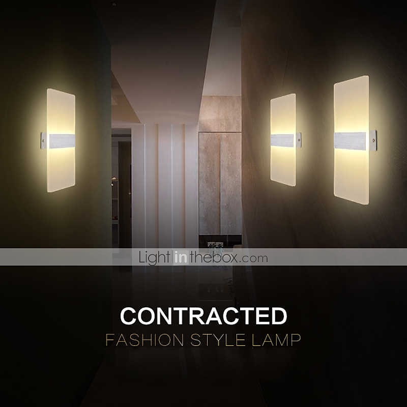 1-Light LED Wall Sconce Indoor Modern Acrylic Light Fixture for Bedroom Bathroom Corridor Stairs 6W Contemporary Wall Lamp 2025 - $38.99 –P1