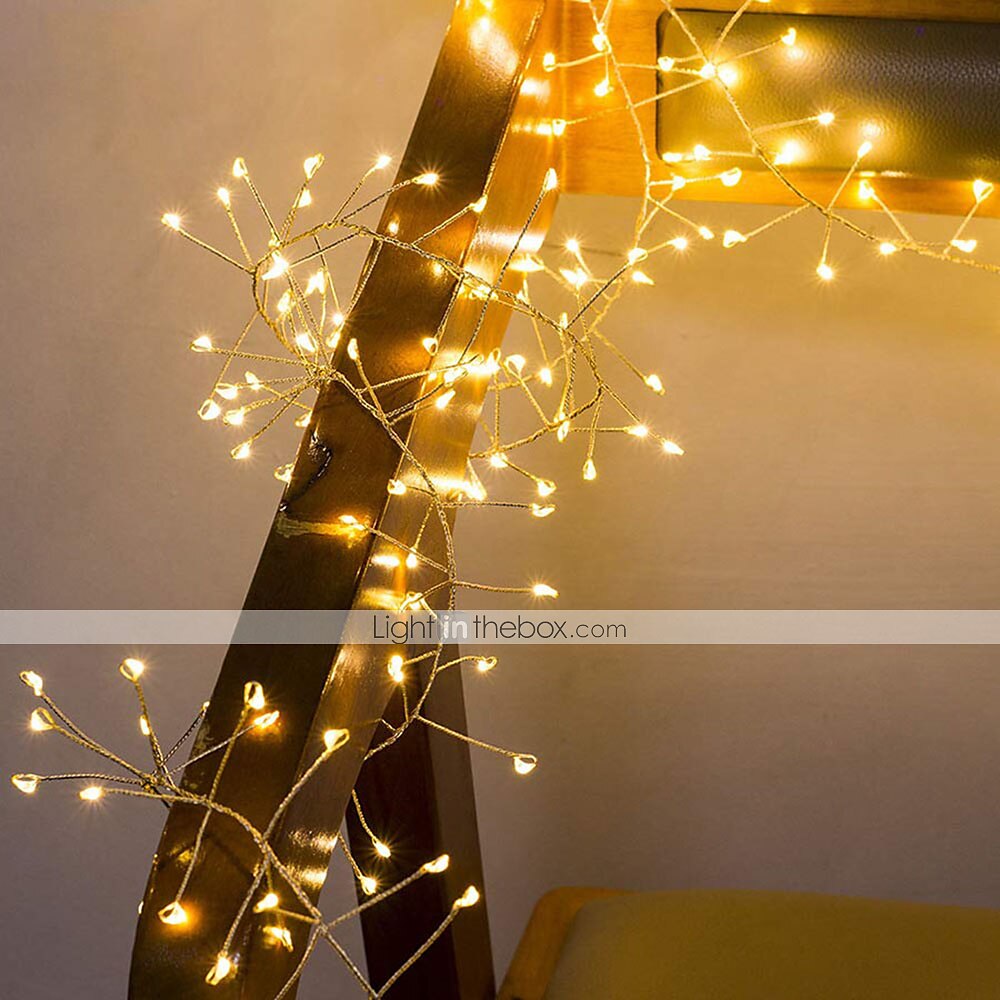 2m 200 LEDs Firecracker Lamp String Lights - Warm White & White Waterproof Outdoor Christmas Garden Lights with 6V 1A Power Adapter for Christmas Holiday Parties 2025 - $29.99 –P5