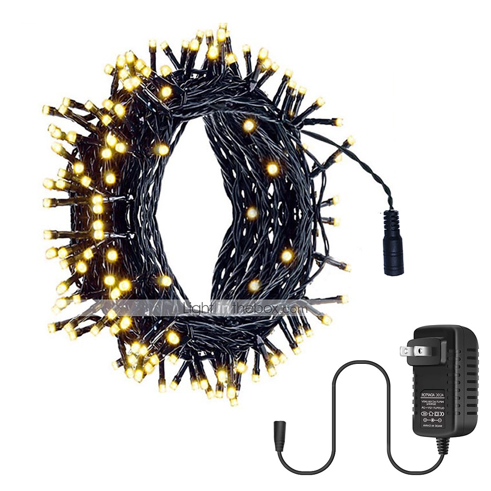 10m  100 LEDs 12V Low Voltage String Lights  High Power LED 1 x 12V 2A Adapter  Warm White White Blue Waterproof  Decorative Outdoor Waterproof Garden Lights  Garden Decoration Lamp 1 set 2025 - $20.99 –P17