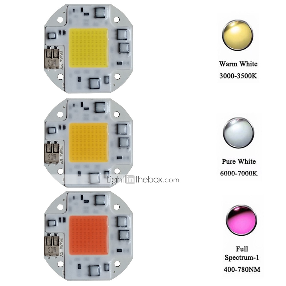 LED COB Chip LED Light 110V 220V 20W 30W 50W  Warm White White Smart IC No Welding No Need Driver SMD light Beads FOR Floodlight Spotlight outdoor lamp DIY Lighting 1pc 2025 - $12.99 –P8