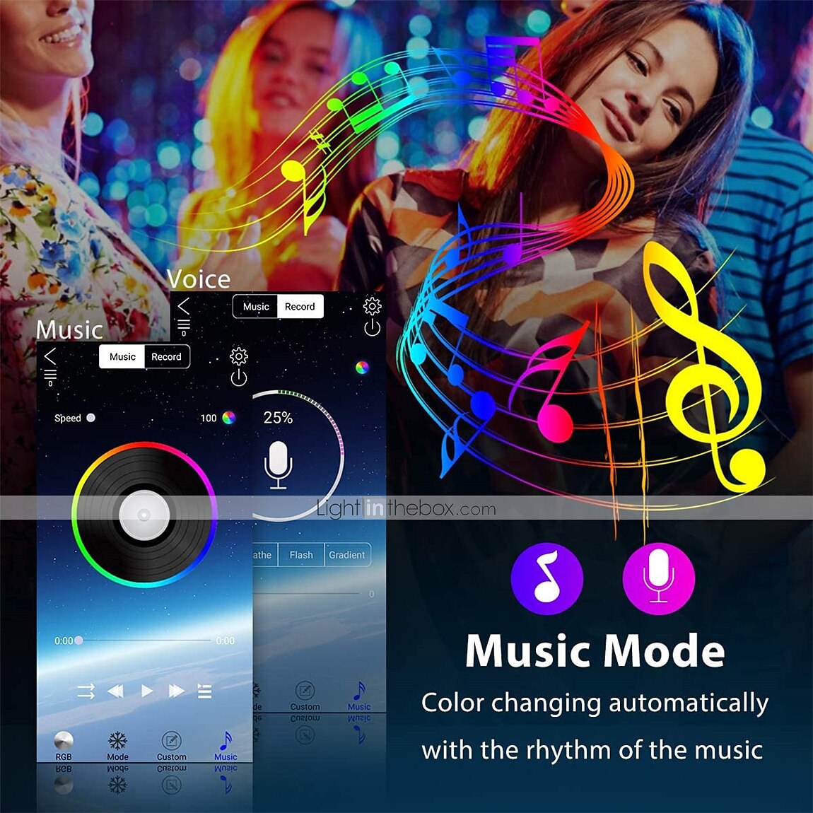 Smart RGB LED Strip Light 20M 10M Music Sync SMD 5050 65.6ft32.8ft Color Changing Bluetooth APP Control with Plug for Kitchen Bedroom Home TV Party 2025 - $40.99 –P5