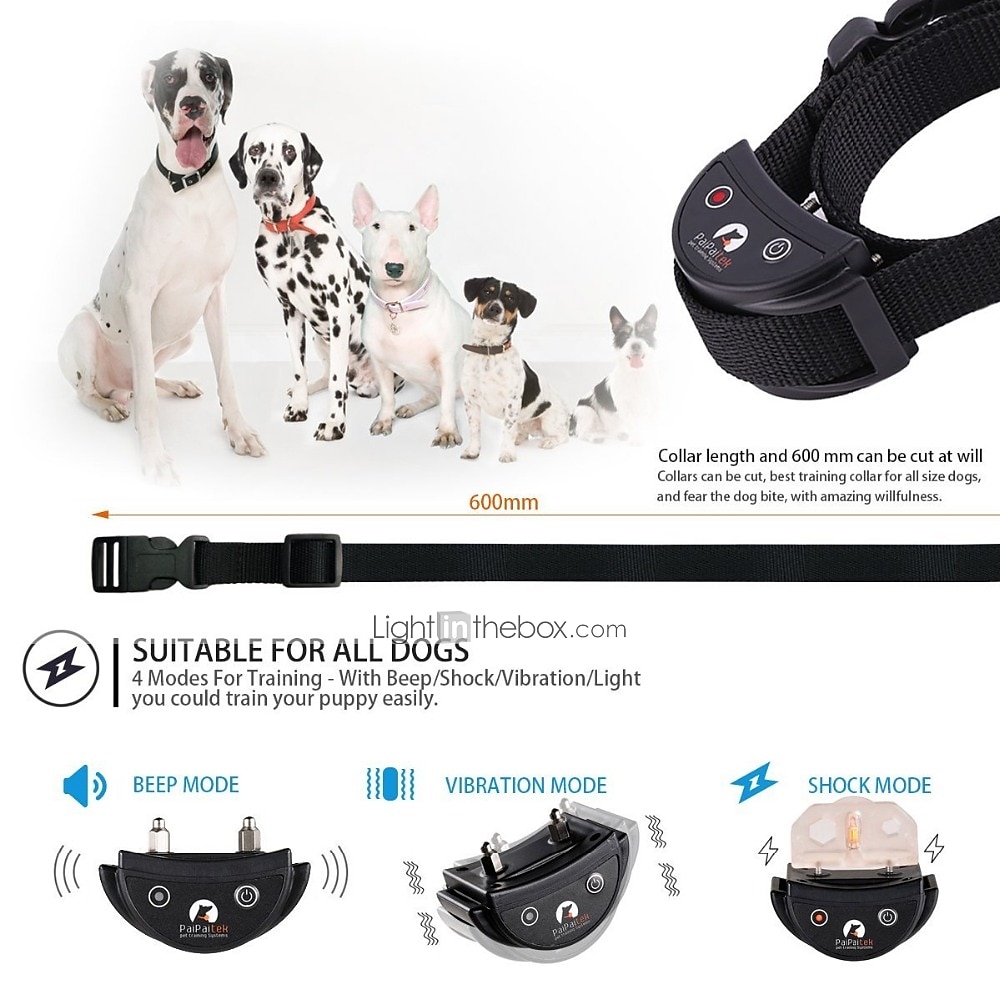 Hundträning GPS-halsband Krage för att stoppa hundskall Chockkrage Husdjursvänlig Fjärrstyrd Elektrisk Hund Husdjur Vattentät Tränare Justerbara / Infällbar Anti-skäll Elekronisk / Elektrisk 2025 - $54.99 –P4