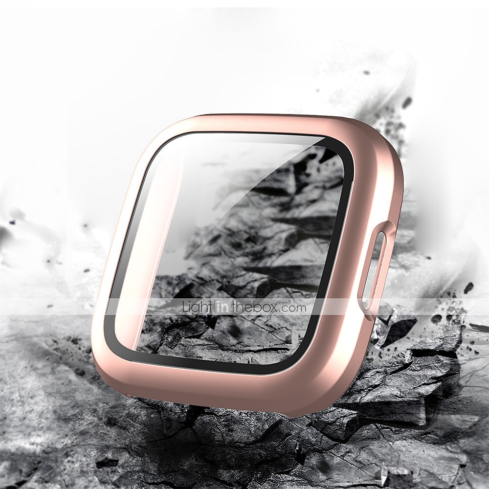 Screen Protector Compatible Fitbit Versa 2 Case Frosted PC Ultra-Thin Slim Tempered Glass Protective Case All-Around Full Cover Bumper Shell for Fitbit Versa 2 Smart Watch 2025 - $11.99 –P12