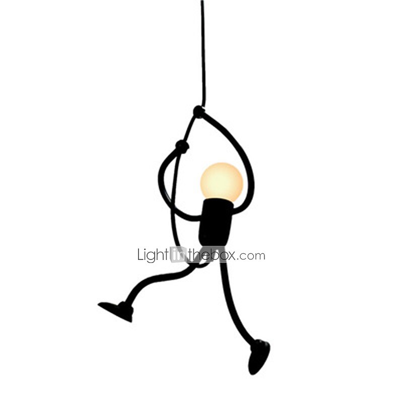 1-light 40cm retro blichtr wisiorek światła pojedynczy projekt amerykańska mała ironman lampa wisząca w stylu vintage dla restauracji kawiarnia biuro 40 w 2026 - $28.99 –P4
