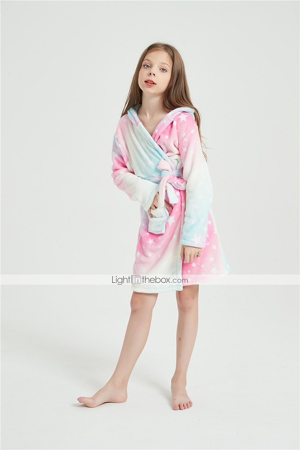 Carnaval Bloque de color Pijamas Kigurumi Bata de baño Unicornio Caballo volador Pijamas de una pieza Pijamas Kigurumi Disfraz divertido por Niños Niños y niñas Navidad Víspera de Todos los Santos 2026 - $26.99 –P2