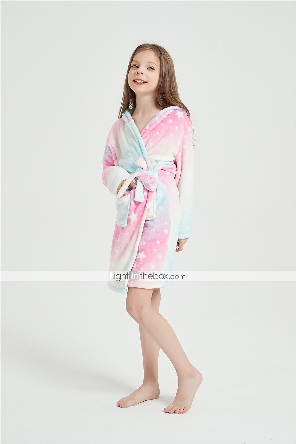 Carnaval Bloque de color Pijamas Kigurumi Bata de baño Unicornio Caballo volador Pijamas de una pieza Pijamas Kigurumi Disfraz divertido por Niños Niños y niñas Navidad Víspera de Todos los Santos 2026 - $26.99 –P3