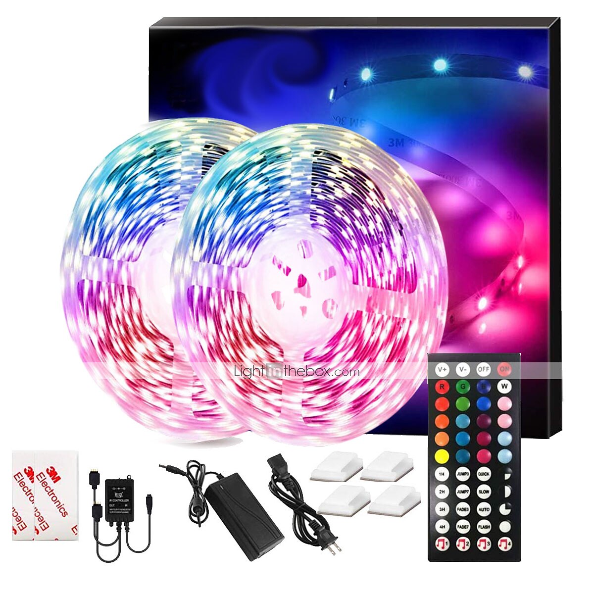 2025年 Ledストリップライト音楽同期300leds 10 m rgb ledライトストリップ用ルーム照明smd 5050色変更テープライトキットledコントローラーフレキシブルledストリップ用ホームキッチンdc12v コレクション – $38.99 –P1