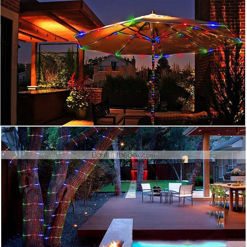 10m IP68 Waterproof Casing String Lights - 100 LEDs with Remote Control, Dimming, Timing & 8 Modes for Outdoor Christmas Garden Lighting 2025 - $22.99 –P10
