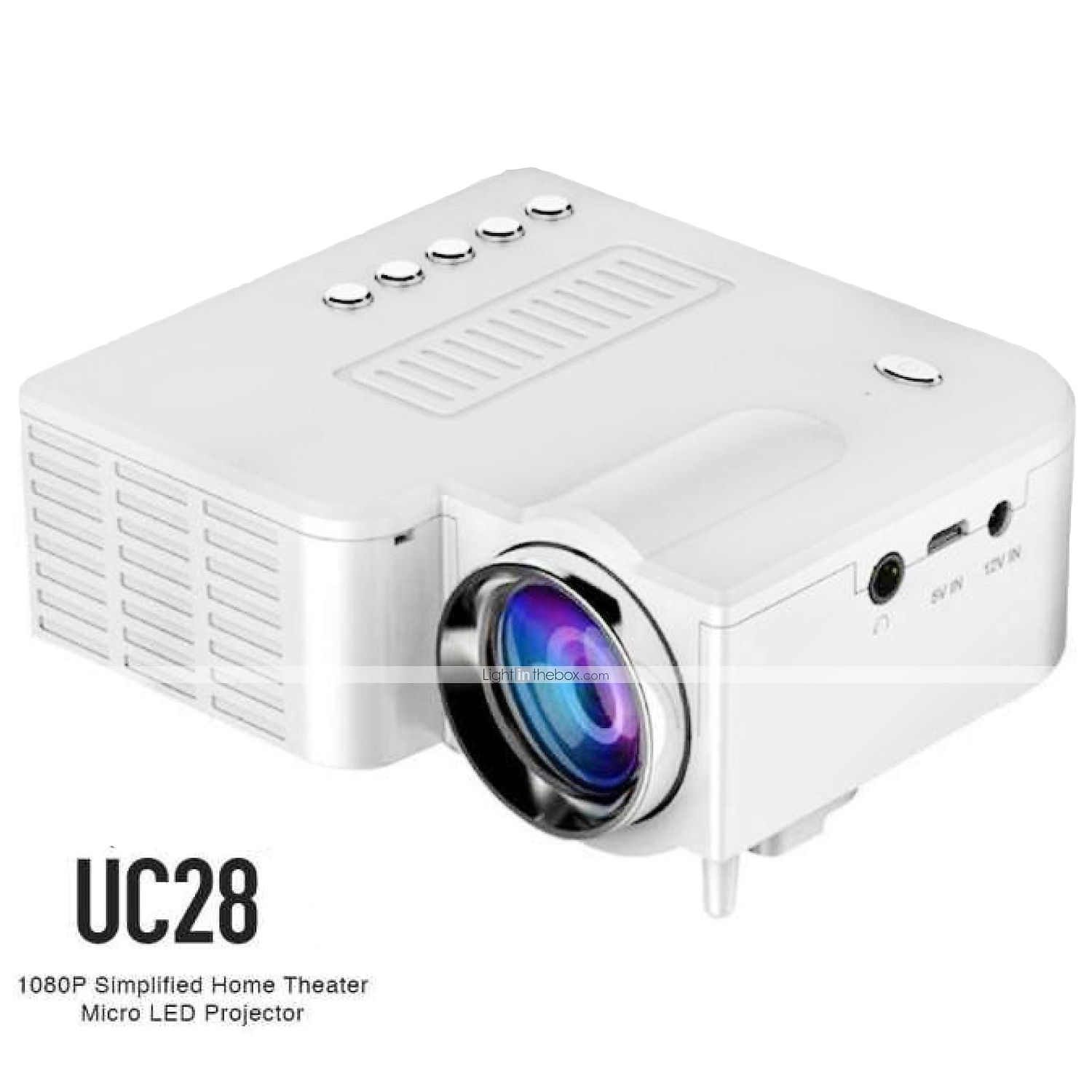 UC28BC Home Projector Mini Miniature Portable 1080P HD Projection Mini BCDEZJP 