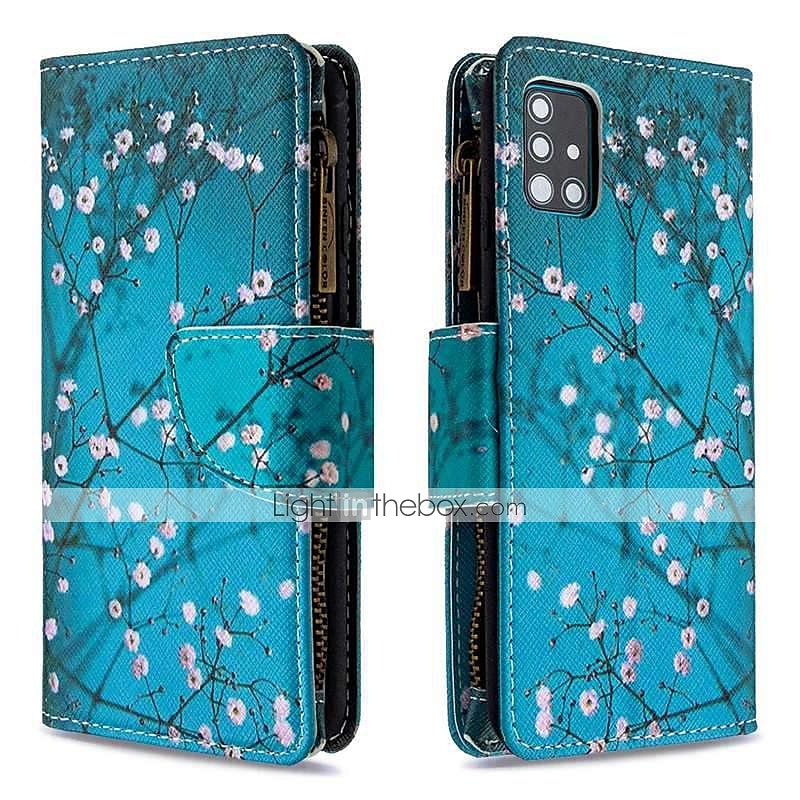 Phone Case For Samsung Galaxy S25 Plus S24 S23 S22 S21 Plus Ultra A54 A34 A14 A73 A53 A33 A72 A52 A42 Note 10 Plus Wallet Case Pattern with Phone Strap Magnetic Flip Flower PU Leather 2025 - $22.99 –P3