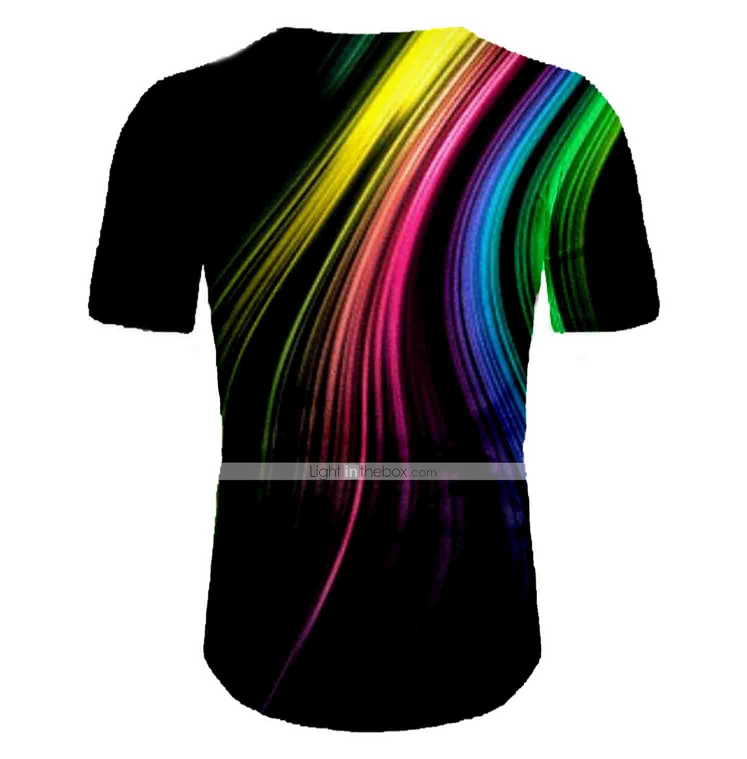 Men's Graphic Shirt T shirt Short Sleeve T shirt Round Neck Shirt Basic Daily Rainbow Clothing Apparel Normal S M L XL 2XL 3XL 2025 - $17.99 –P3