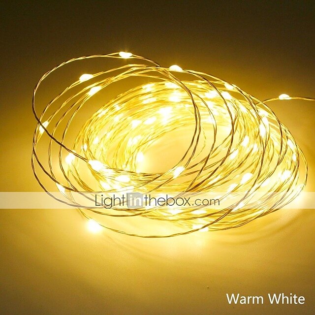 2025年 2m 20LED USB電源カスミソウストリングライト、温白色/赤色カット可能デザイン、屋外ガーデンストリングライトクリスマス中庭装飾 コレクション – $11.99 –P8
