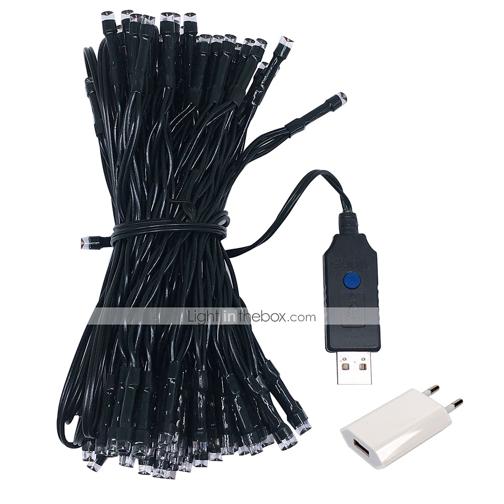 LED String Lights 20m 66ft 200LED String Lights Warm White White Blue Waterproof Creative Cuttable Night Light Garden Yard Decoration Lamp for Christmas Tree Room Home Decoration 2025 - $40.99 –P9