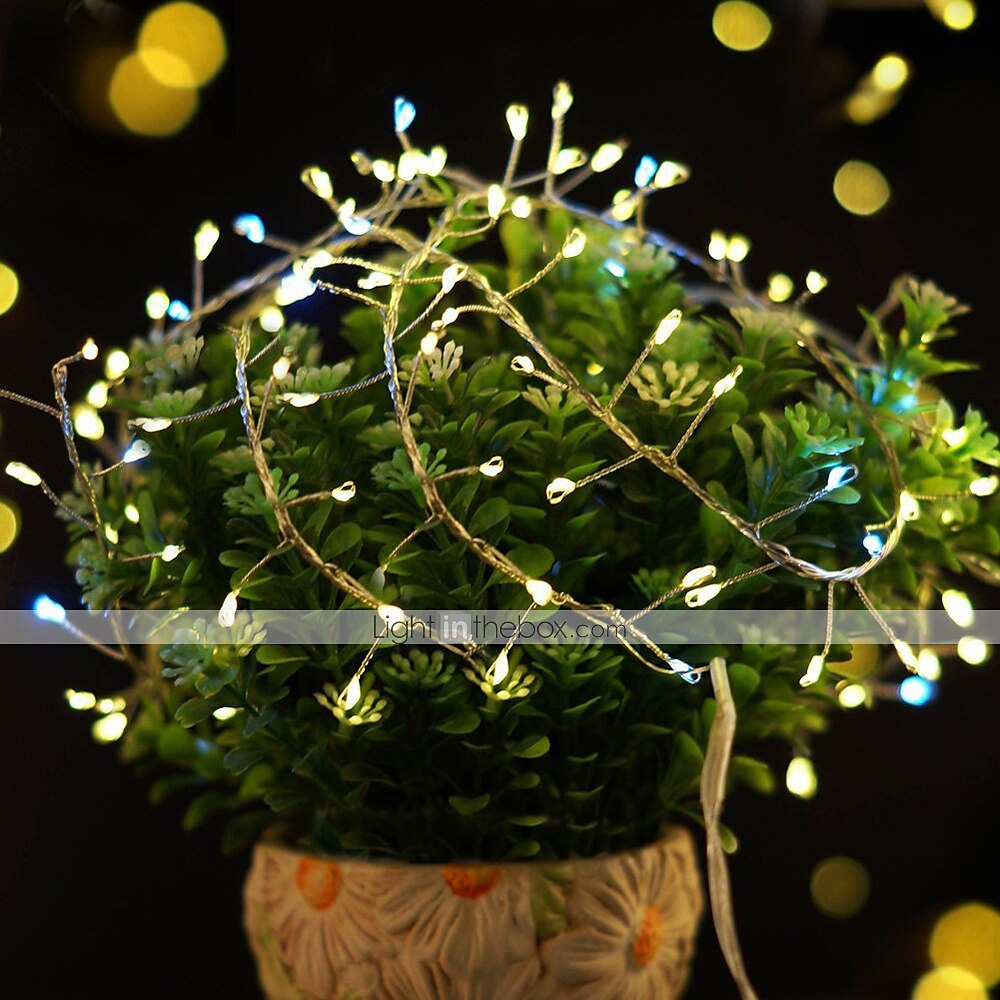 2m 200 LEDs Firecracker String Lights, Outdoor Waterproof Christmas Decorative Lights with Remote Control, 8 Modes, Dimming, and Timer for Holiday Parties 2025 - $30.99 –P4