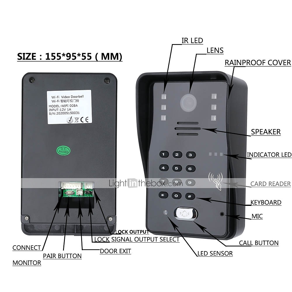 Mountainone 2024 video doorbell