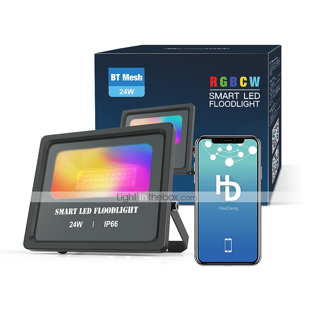 Outdoor APP Outdoor RGB Landscape Bluetooth Floodlight Outdoor Lights Villa Garden Lighting Garden Atmosphere Botanical Wedding Bar Light 2025 - $88.99 –P3