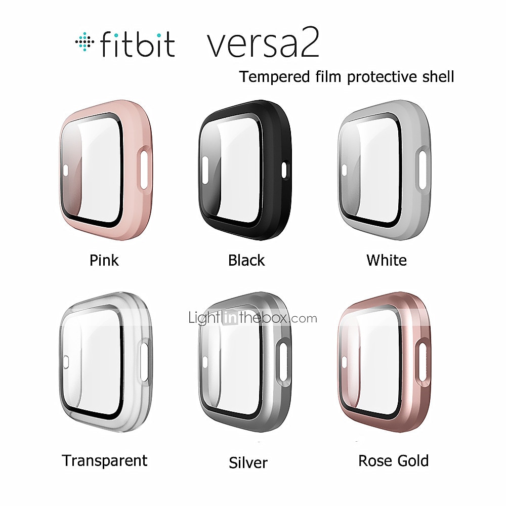 Screen Protector Compatible Fitbit Versa 2 Case Frosted PC Ultra-Thin Slim Tempered Glass Protective Case All-Around Full Cover Bumper Shell for Fitbit Versa 2 Smart Watch 2025 - $11.99 –P13