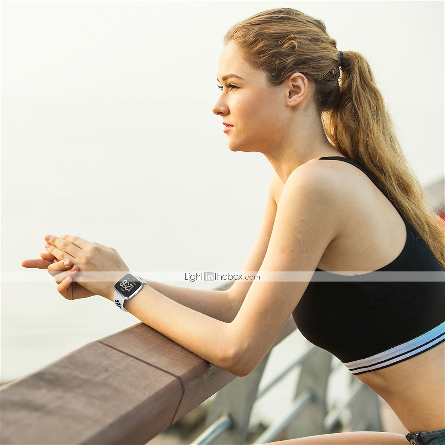 Klokkerem til Fitbit Versa 2 / Versa Lite / Versa SE / Versa Silikon Erstatning Stropp Myk Pustende Sportsrem Armbånd 2025 - $11.99 –P2