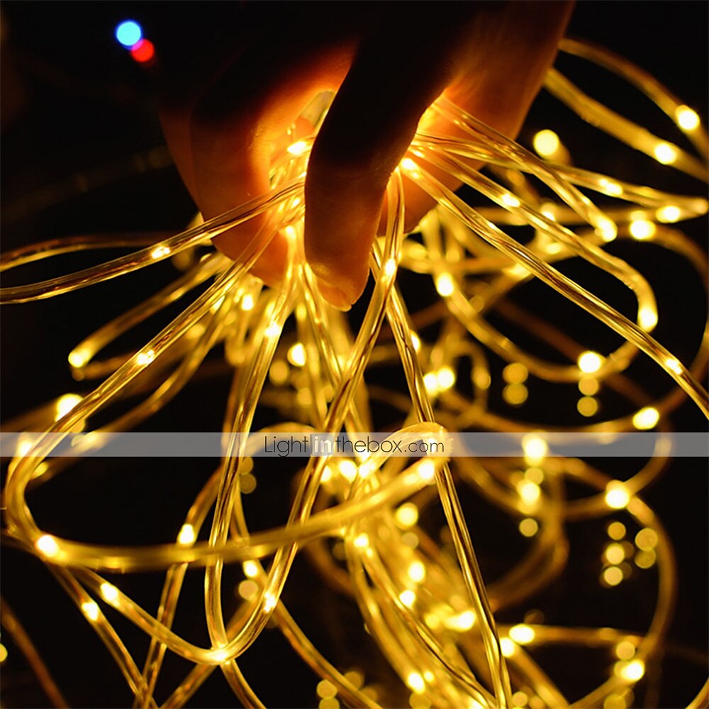 10m IP68 Waterproof Casing String Lights - 100 LEDs with Remote Control, Dimming, Timing & 8 Modes for Outdoor Christmas Garden Lighting 2025 - $22.99 –P15