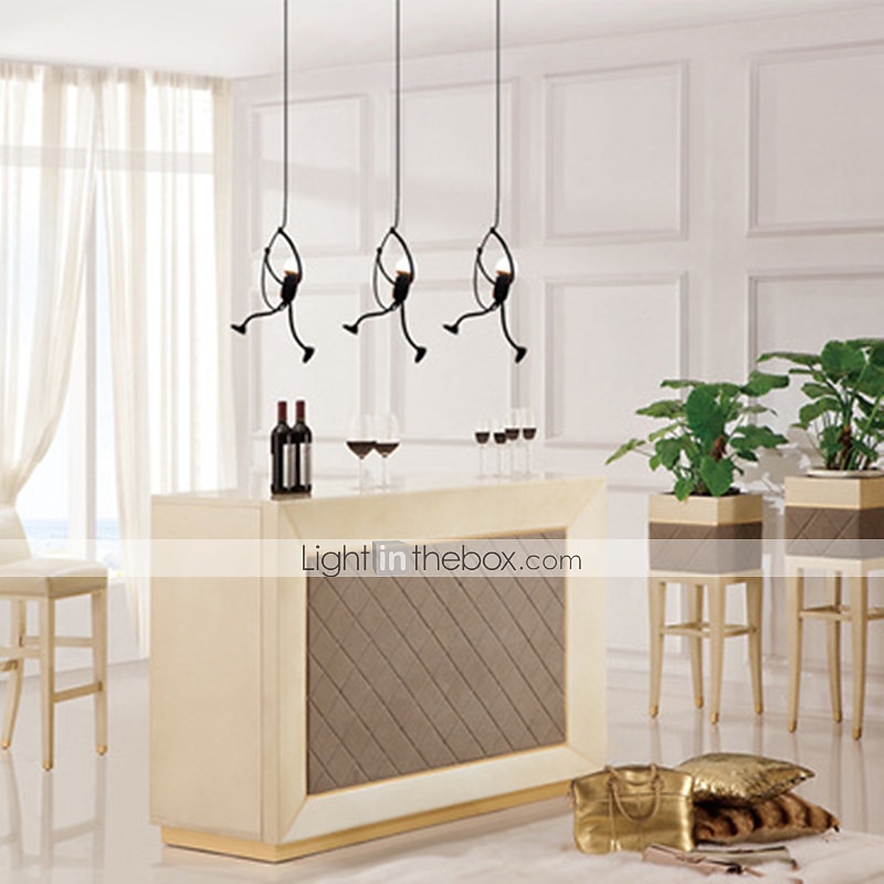 1-light 40cm retro blichtr wisiorek światła pojedynczy projekt amerykańska mała ironman lampa wisząca w stylu vintage dla restauracji kawiarnia biuro 40 w 2026 - $28.99 –P5