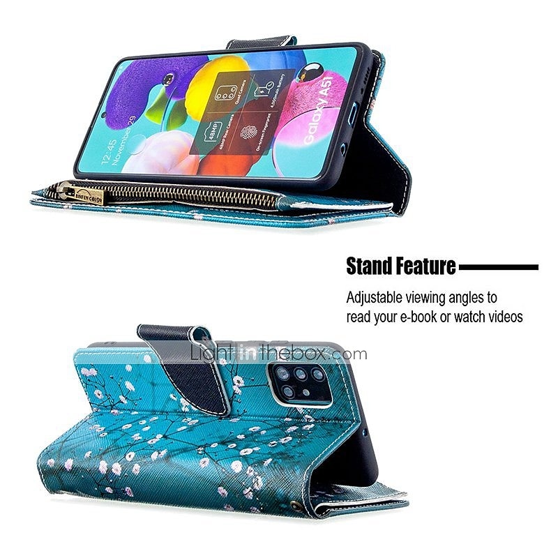 Phone Case For Samsung Galaxy S25 Plus S24 S23 S22 S21 Plus Ultra A54 A34 A14 A73 A53 A33 A72 A52 A42 Note 10 Plus Wallet Case Pattern with Phone Strap Magnetic Flip Flower PU Leather 2025 - $22.99 –P4