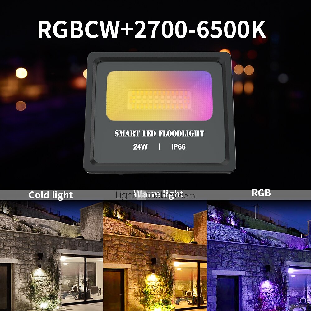 Outdoor APP Outdoor RGB Landscape Bluetooth Floodlight Outdoor Lights Villa Garden Lighting Garden Atmosphere Botanical Wedding Bar Light 2025 - $88.99 –P18