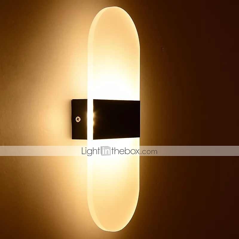1-Light LED Wall Sconce Indoor Modern Acrylic Light Fixture for Bedroom Bathroom Corridor Stairs 6W Contemporary Wall Lamp 2025 - $38.99 –P9