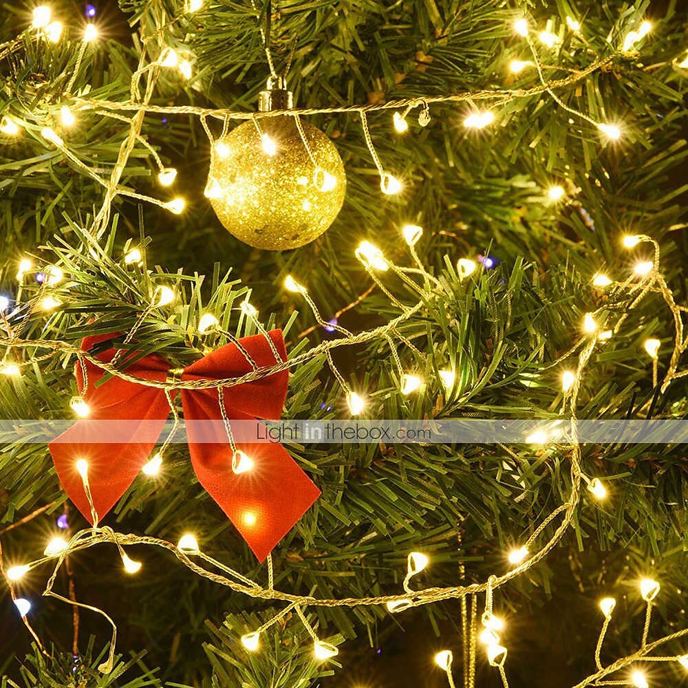 2m 200 LEDs Firecracker Lamp String Lights - Warm White & White Waterproof Outdoor Christmas Garden Lights with 6V 1A Power Adapter for Christmas Holiday Parties 2025 - $29.99 –P10