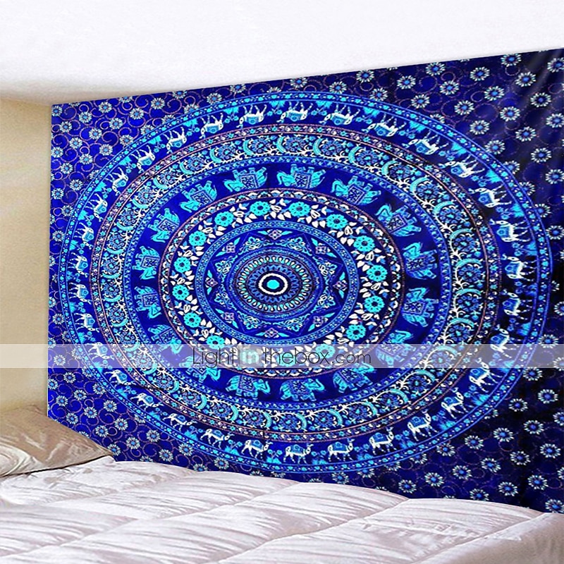 mandala czeski gobelin ścienny art decor koc kurtyna wiszący dom sypialnia salon akademik dekoracja boho hippie psychodeliczny kwiatowy kwiat lotos indyjski 2026 - $20.99 –P2