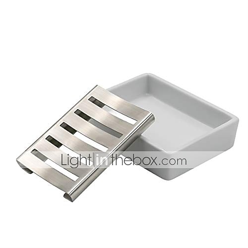 Soap Dish, Double Layers Stainless Steel Soap Holder With Draining