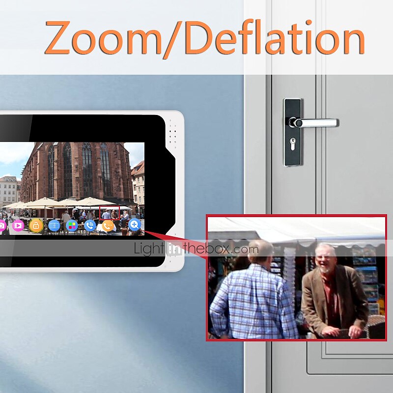 WIFI / Wired &amp; Wireless Recording 7 inch Hands-free One to One video doorphone 2025 - $639.99 –P5