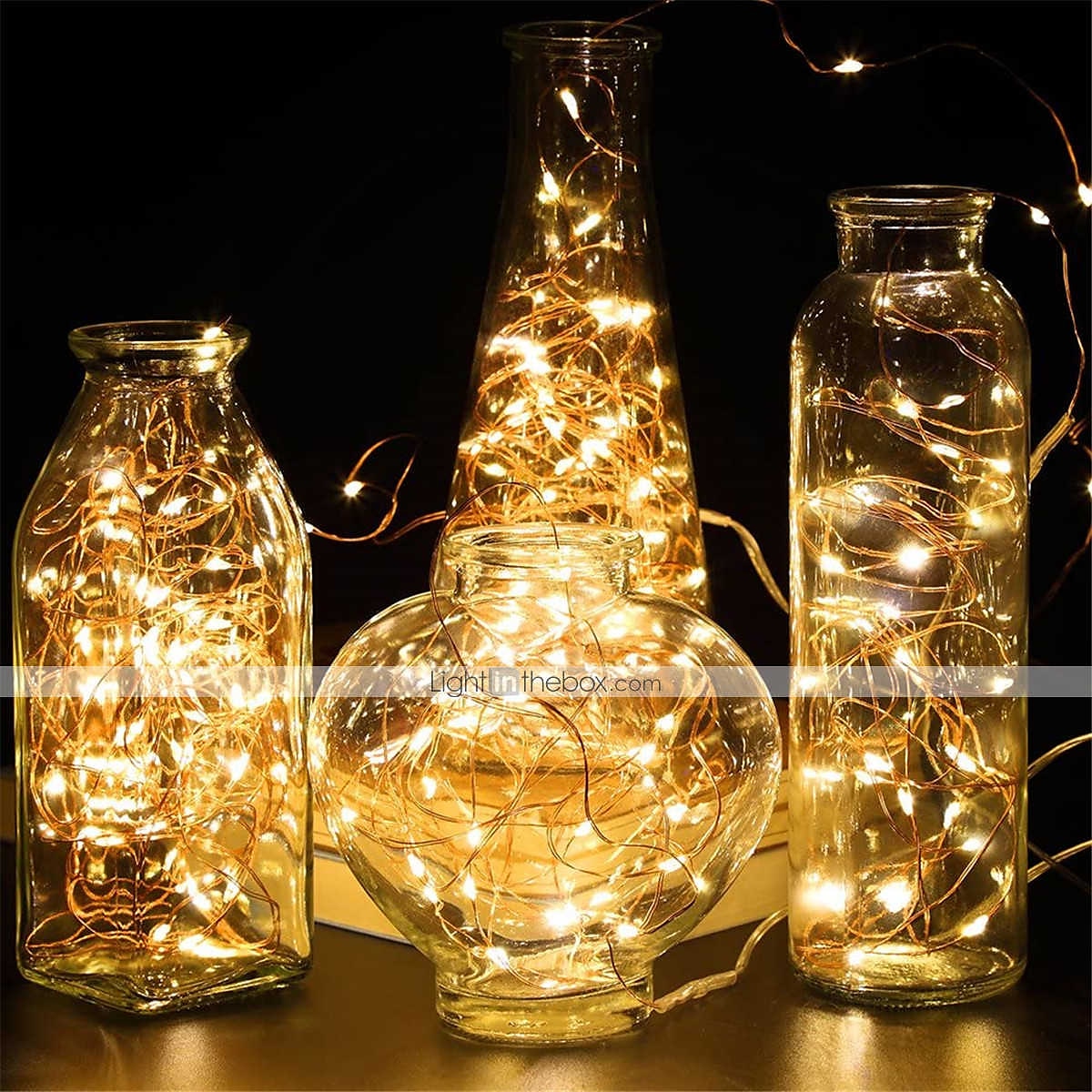 led slingor 5m 50leds med fjärrkontroll timer vattentät batteridrivna fairy string lights för inomhus utomhus sovrum juldekor flerfärgad 2025 - $16.49 –P3