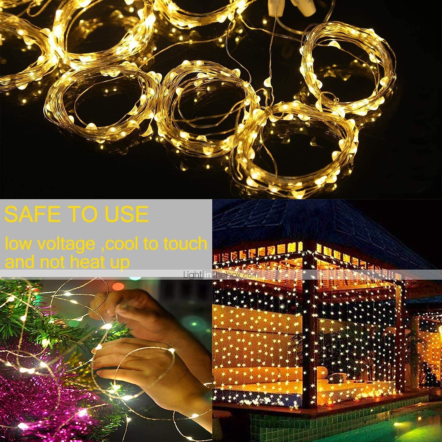 LED Window Curtain String Lights 3x3m Wedding Decoration 300 LEDs with 8 Lighting Modes Christmas Fairy Lights Home Décor Lights for Wedding Bedroom Party Garden Patio 2025 - $16.49 –P14