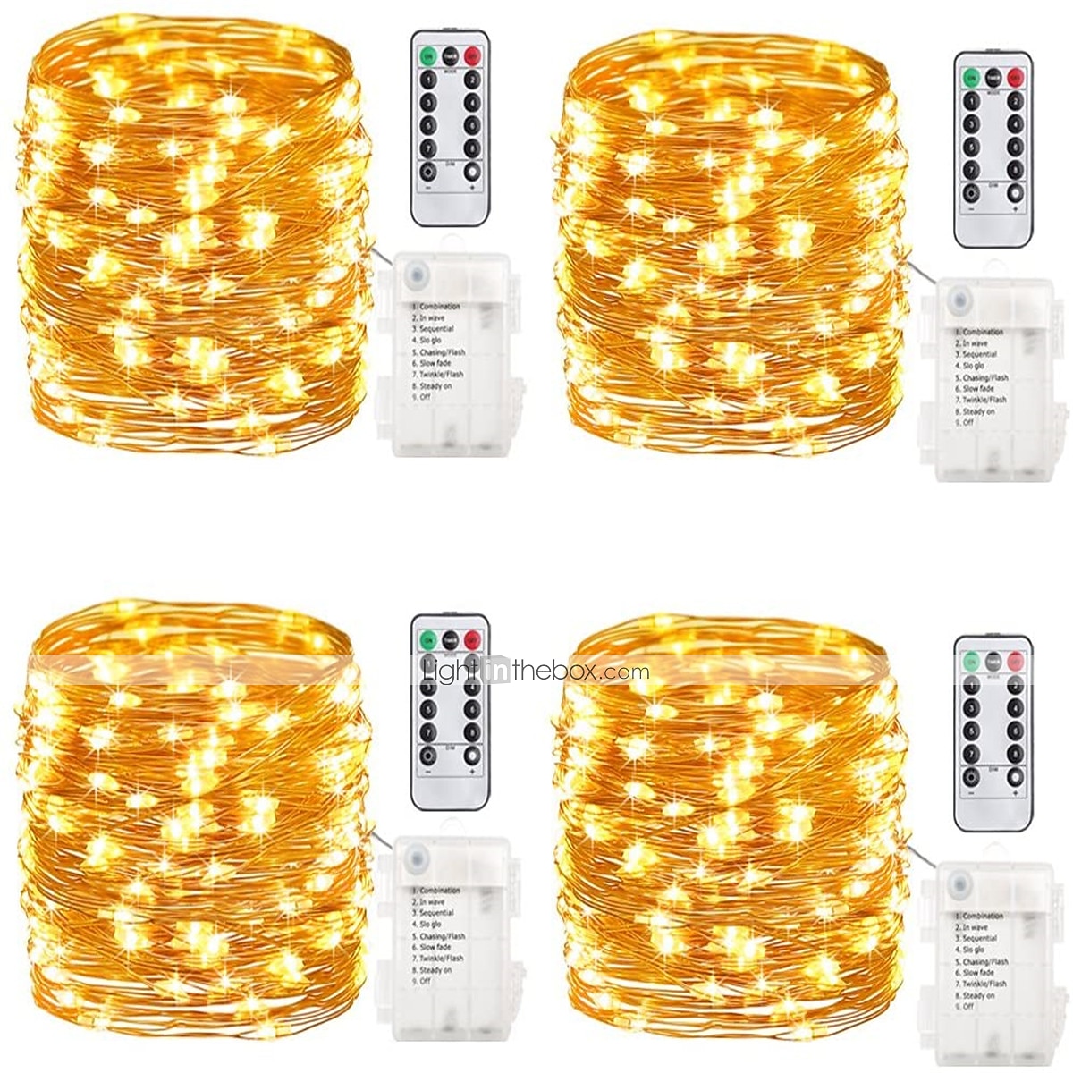 led slingor 5m 50leds med fjärrkontroll timer vattentät batteridrivna fairy string lights för inomhus utomhus sovrum juldekor flerfärgad 2025 - $16.49 –P1