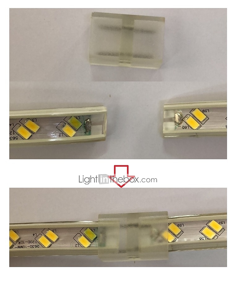 2 מטר 5 מטר 10מ' סרטי תאורת LED גמישים 120 נוריות 5630 SMD 1set לבן חם RGB לבן עמיד במים מפלגה 220-240 V 2025 - $23.99 –P12