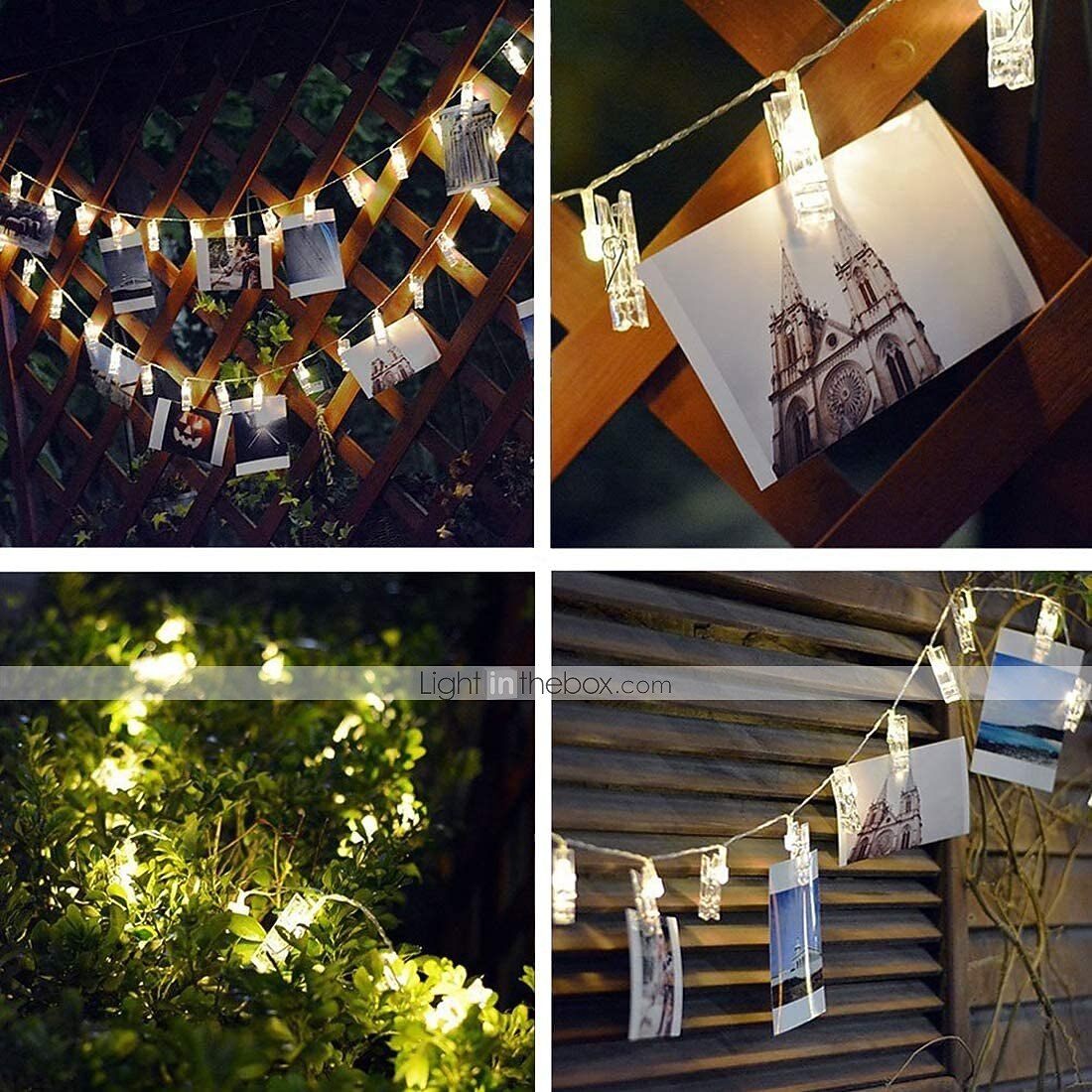 led foto klips měděná řetězová světla 3m 9,8 stop 20 led klipsy hvězdná víla pro vánoční večírek, závěsné obrázky karty ložnice dekorace na zeď domácí dekorace 2025 - $9.49 –P4