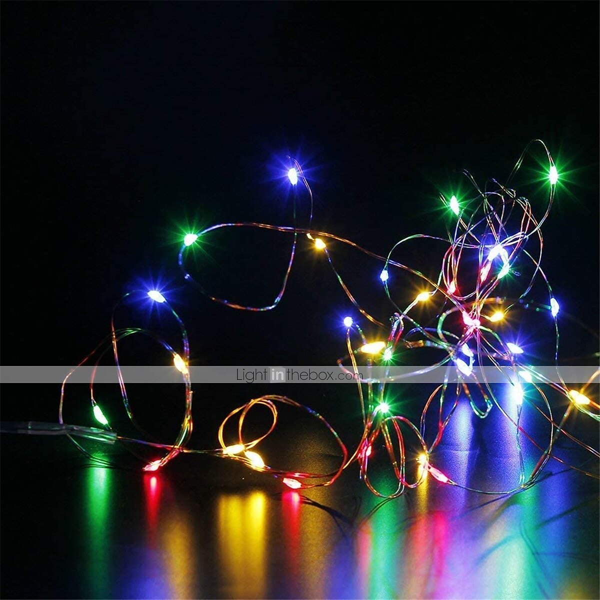 led slingor 5m 50leds med fjärrkontroll timer vattentät batteridrivna fairy string lights för inomhus utomhus sovrum juldekor flerfärgad 2025 - $16.49 –P2