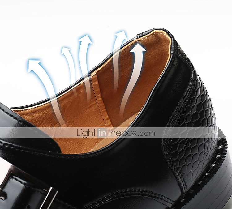 chaussures habillées à boucle en similicuir rouge pour hommes – motif crocodile, tenue de soirée pour les affaires et les événements spéciaux de 2025 ? $59.99 –P4