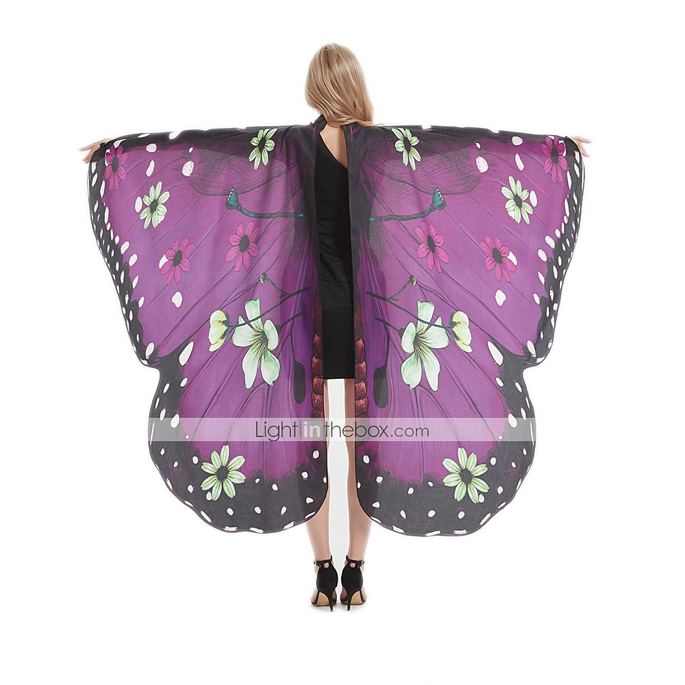 Schmetterling Faschingskostüme Cosplay Kostüm Flügel Umhang Erwachsene Damen Cosplay Halloween Karneval Einfaches Karnevalskostüm 2025 - $25.99 –P11
