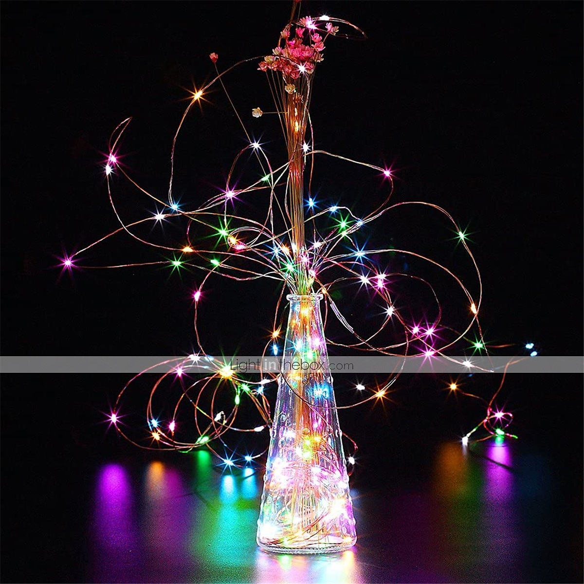 led slingor 5m 50leds med fjärrkontroll timer vattentät batteridrivna fairy string lights för inomhus utomhus sovrum juldekor flerfärgad 2025 - $16.49 –P4