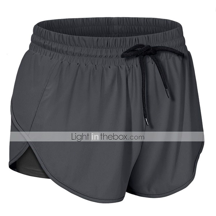 Femme Short Running Course Shorts de Gym Shorts de Yoga 2 en 1 avec poche téléphone Doublure Bas Athlétique Automne Respirable Séchage rapide Doux Yoga Aptitude Exercice Physique Tenue de sport de 2025 ? $12.99 –P12